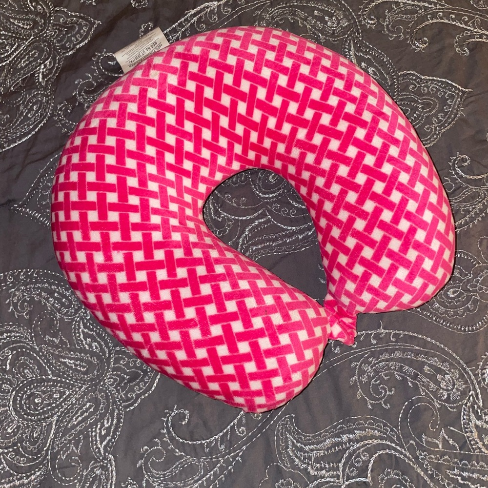 Checkered Travel Pillow